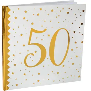 SANTEX Livre d'or - Joyeux Anniversaire - 50 ans - Blanc - Or - Multicolor pas cher