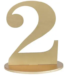 Comparateur de prix : Grand chiffre vertical déco 16cm, Chiffre 2 OR