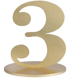 Comparateur de prix : Grand chiffre vertical déco 16cm, Chiffre 3 OR