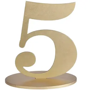 Comparateur de prix : Grand chiffre vertical déco 16cm, Chiffre 5 OR