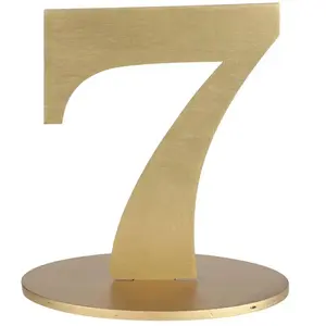Comparateur de prix : Grand chiffre vertical déco 16cm, Chiffre 7 OR