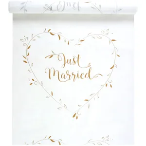 RueDeLaFete Tapis just married métallisé 75cmx10m pas cher