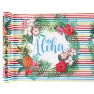 RueDeLaFete Générique Chemin DE Table Aloha 30CMX5M Multicolore pas cher