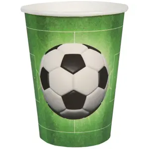 Comparateur de prix : Gobelets Foot - SANTEX - 6869-10 - Sachet de 10 - Couleur Verte - Contenance 20 cl