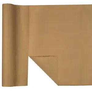 RueDeLaFete Chemin de table AIRLAID luxe 40cm x 4m80, Naturel kraft (rouleau) pas cher