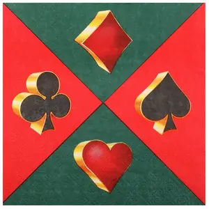 Comparateur de prix : SANTEX Serviette de table Casino 3 plis de 16,5 cm (x20) REF/6679