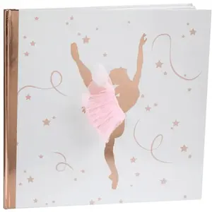 RueDeLaFete Livre d'or Ballerine métallisé, Rose pas cher
