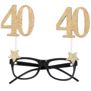 RueDeLaFete Lunettes âge pailleté 40 ans pas cher