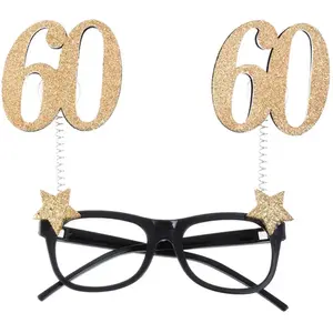 RueDeLaFete Lunettes âge pailleté 60 ans pas cher