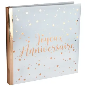 Non communiqué Livre d'or Joyeux Anniversaire 20 pages 24cm Rose Gold