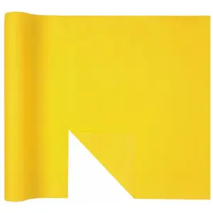 RueDeLaFete Chemin de table AIRLAID luxe 40cm x 4m80, Jaune (rouleau) pas cher