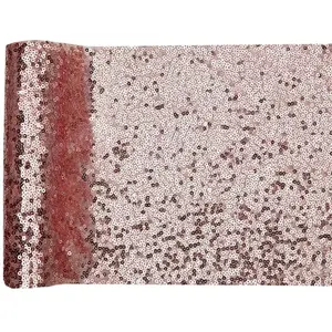 Santex Chemin de table rose gold avec sequins décoratifs 19 cm x 3 m (x1) REF/7035 pas cher