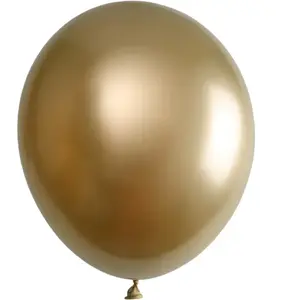 SANTEX Ballon métal en latex de 30 cm en doré or (x6) REF/7295 pas cher
