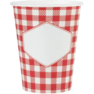 Comparateur de prix : Santex 10 gobelets carton vichy 27cl rouge - chalayer 000727000000007