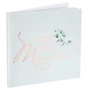 Santex livre d'or mariage bucolique 20p 24cm or rose - Coloris : Rose729100000020 pas cher