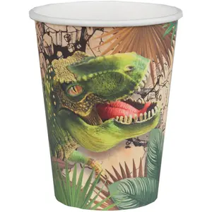 Comparateur de prix : SANTEX 7286-99, Sachet de 10 Gobelets Dinosaure T-Rex
