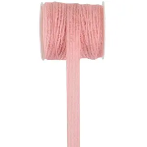 RueDeLaFete Ruban naturel Coton 10 mm Rose pas cher