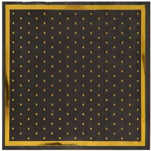 Comparateur de prix : SANTEX 7177-11, Sachet de 20 Serviettes Pois dorés, Noires