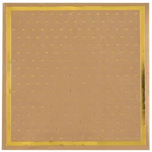 Sachet de 20 Serviettes pois dorés, kraft