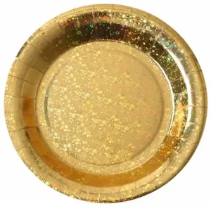 Comparateur de prix : SANTEX 7189-3, Sachet de 10 Assiettes Etincelantes métal Or