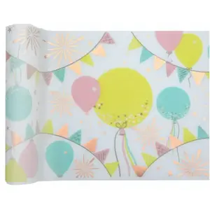 RueDeLaFete Chemin de table Anniversaire 1 an pas cher