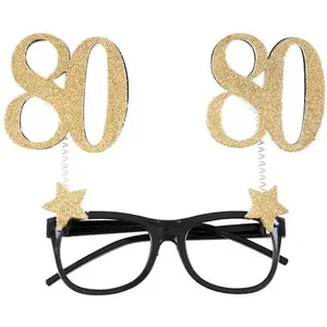 RueDeLaFete Lunettes âge pailleté 80 ans pas cher