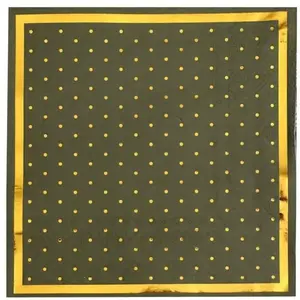 Comparateur de prix : Sachet de 20 Serviettes pois dorés, vert Sauge