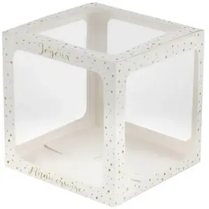 RueDeLaFete Cube déco Anniversaire 30cm pas cher