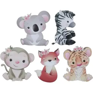 Non communiqué 10 décorations petit explorateur bois 5x5cm - chalayer 000788200000099 pas cher