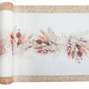 JOUR DE FETE Chemin de table - 45 cm x 3 m - Romance Champêtre pas cher