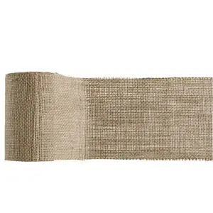 SANTEX 1 Bobine ruban jute naturel pour décoration Champêtre 10cm x 5m REF/8038 pas cher