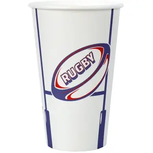 RueDeLaFete Lot de 10 grands Gobelets Rugby cl pas cher