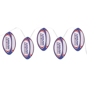 RueDeLaFete Banderole Rugby fanions 5m pas cher