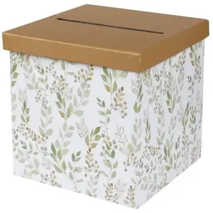 TIRELIRE BONHEUR CARTON 20X20X20CM pas cher