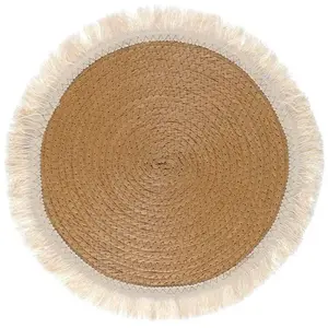 Set de table - JOUR DE FETE - Romance Champêtre - 33 cm - Rond - Lavable pas cher
