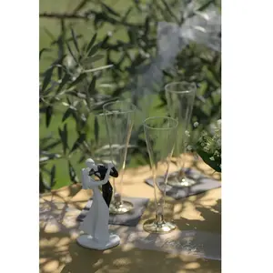 JOUR DE FETE Figurine pour gâteau - La danse des mariés - Blanc - Mixte - 8,5 x 14 cm