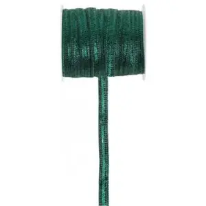 RueDeLaFete Bobine de Ruban pailleté 5m, vert Sapin pas cher