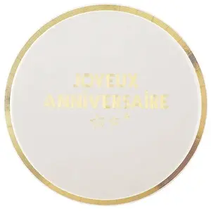 Comparateur de prix : 10 ASSIETTES CARTON STAR UN JOUR 22.5CM OR