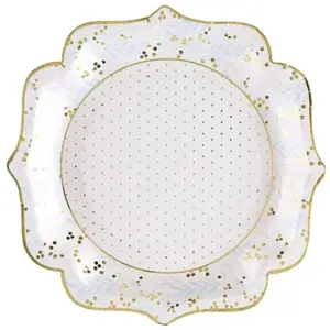 SANTEX 8013-99, Sachet de 10 Assiettes Baptême pas cher