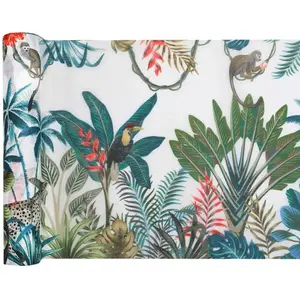 RueDeLaFete Chemin de table JAVA exotique 5m pas cher
