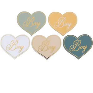 Décoration de Table Vert - Girl & Boy - Lot de 10 pas cher