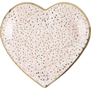 Assiette Girl & Boy Rose 22,5cm - Lot de 10 pas cher