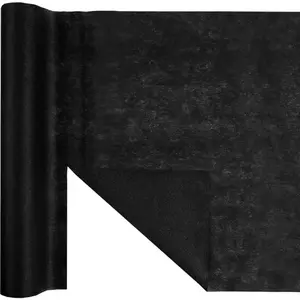 Chemin de table Harmony 4,8 m prédécoupé Noir pas cher