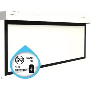 Ecran Proj Motorisé Sans Fil Esquar Hc 16/10 214x342 - Oray pas cher