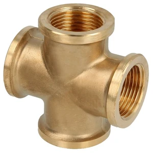Sans Marque - Raccord laiton - Croix laiton à visser ff 3/4''