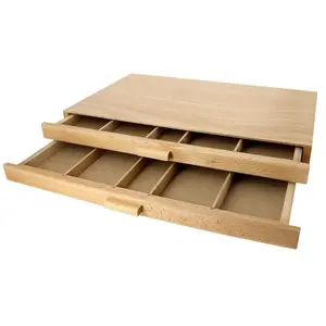 Divers Boite de rangement en bois 2 tiroirs