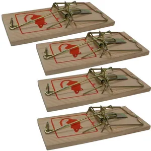 Lot 4 Pièges à Souris Attrapes Rongeur Tapettes Vendu parcdiscount