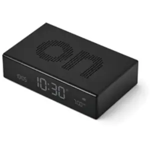 Comparateur de prix : Radio réveil LCD réversible Lexon Flip Premium Noir