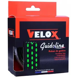 Velox Bi-Colour 3.5 Bande de Guidon Mixte, Noir/Vert, Taille Unique pas cher