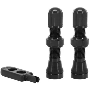 Paire de valve de pneu tubeless obus démontable P2R Schrader Velox TU